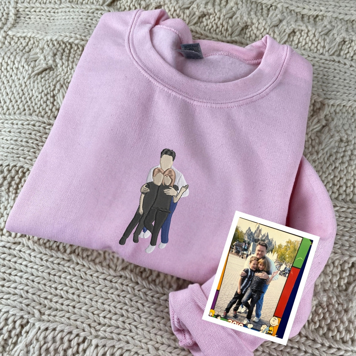 Individuell bestickte Engel- und Dämonenkatze-Kapuzenpullover für Paare