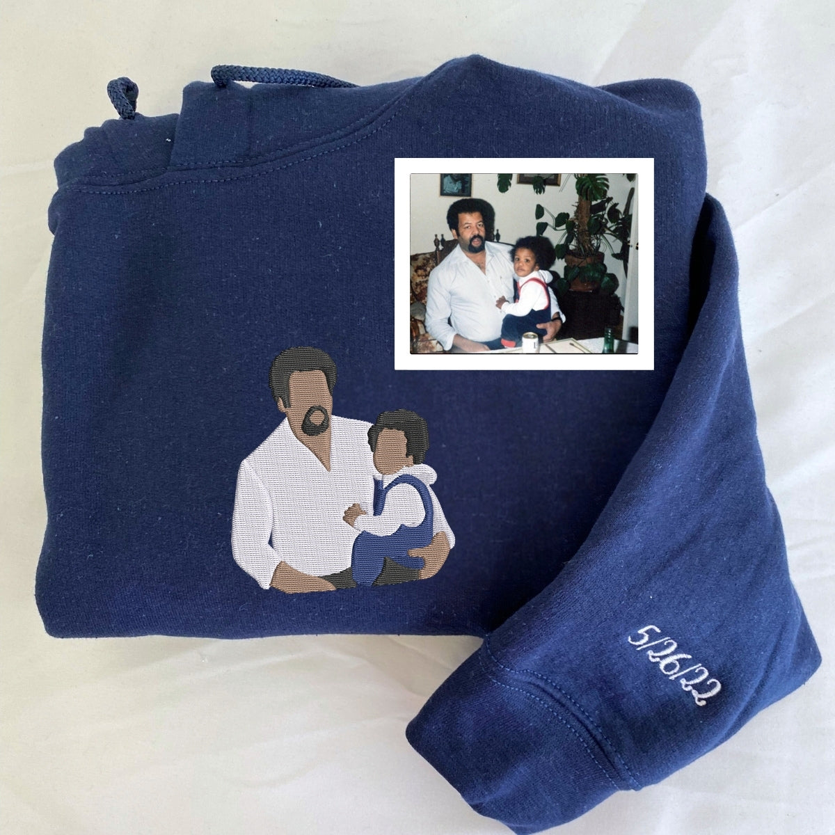 Individuell bestickte Engel- und Dämonenkatze-Kapuzenpullover für Paare