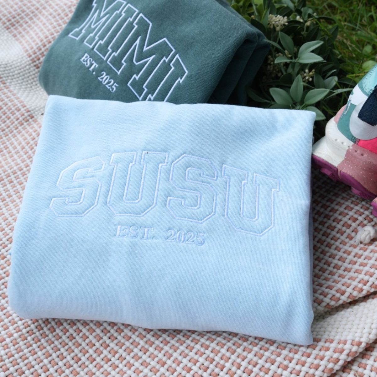 Individuell bestickte Engel- und Dämonenkatze-Kapuzenpullover für Paare