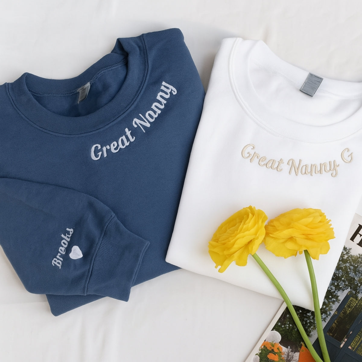 Sweats à capuche assortis brodés personnalisés avec ange et chat démon pour couples