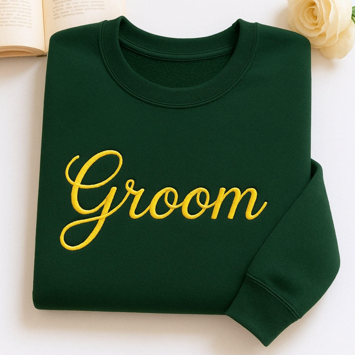 Groom Custom Sweatshirt - Wedding Embroidered Apparel - Perfect Bachelor Party Gift
