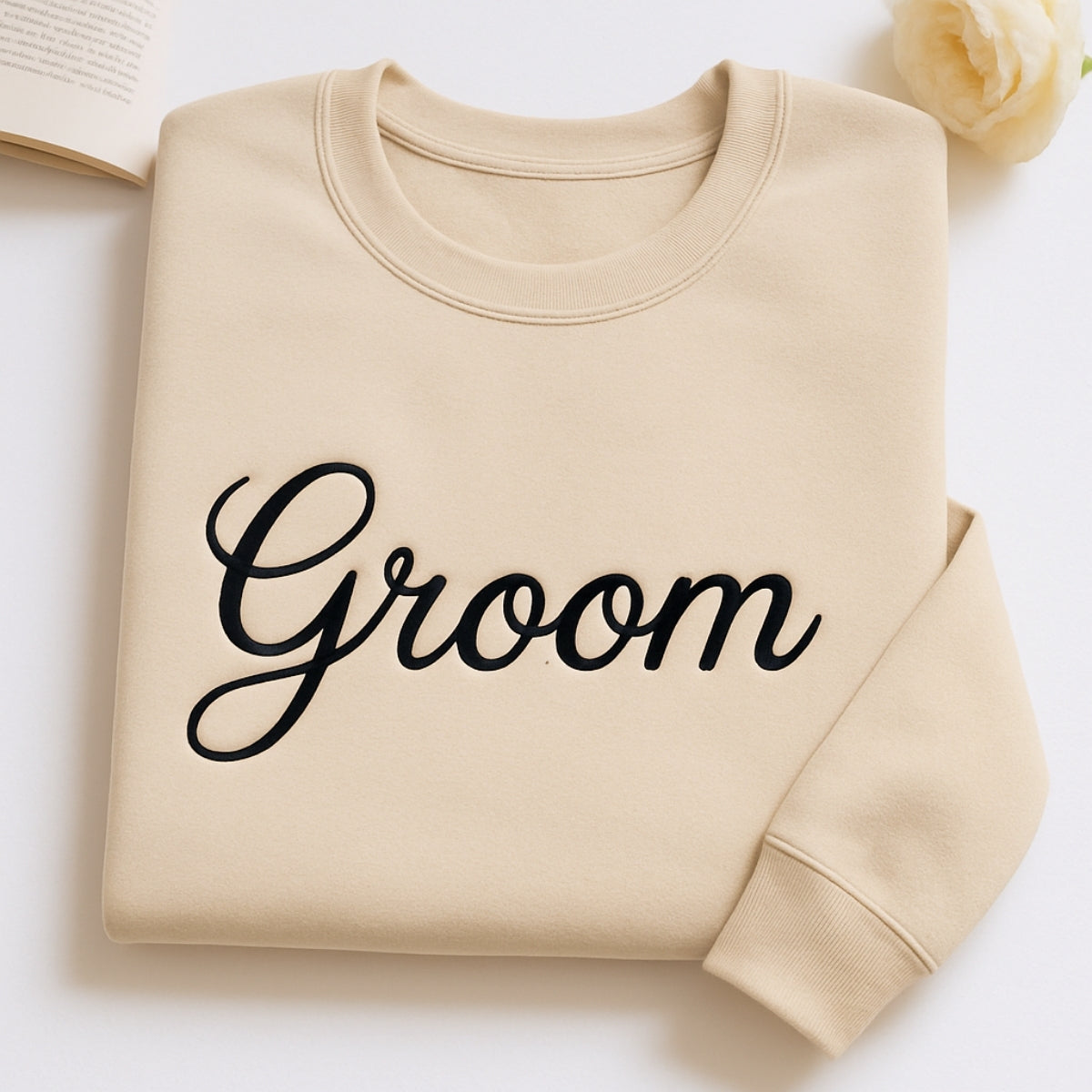 Groom Custom Sweatshirt - Wedding Embroidered Apparel - Perfect Bachelor Party Gift