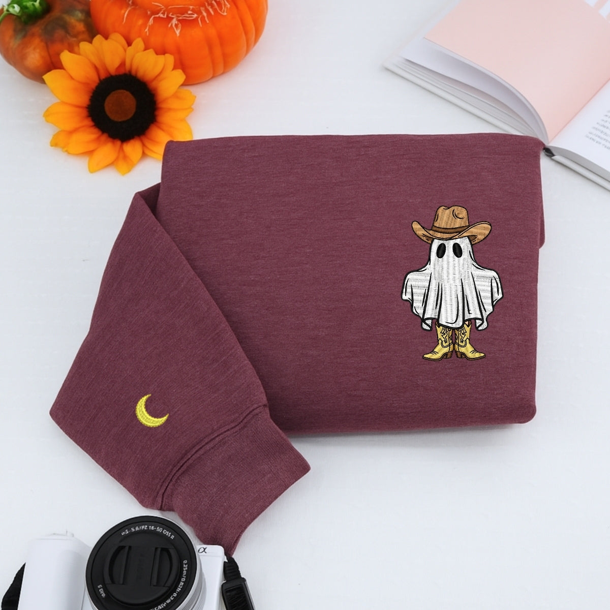 Individuell bestickte Engel- und Dämonenkatze-Kapuzenpullover für Paare