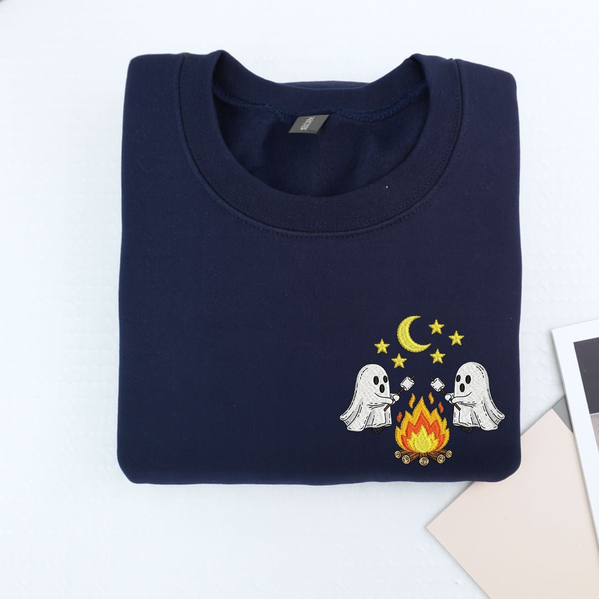 Individuell bestickte Engel- und Dämonenkatze-Kapuzenpullover für Paare