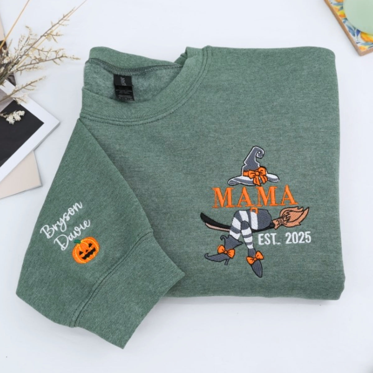 Individuell bestickte Engel- und Dämonenkatze-Kapuzenpullover für Paare