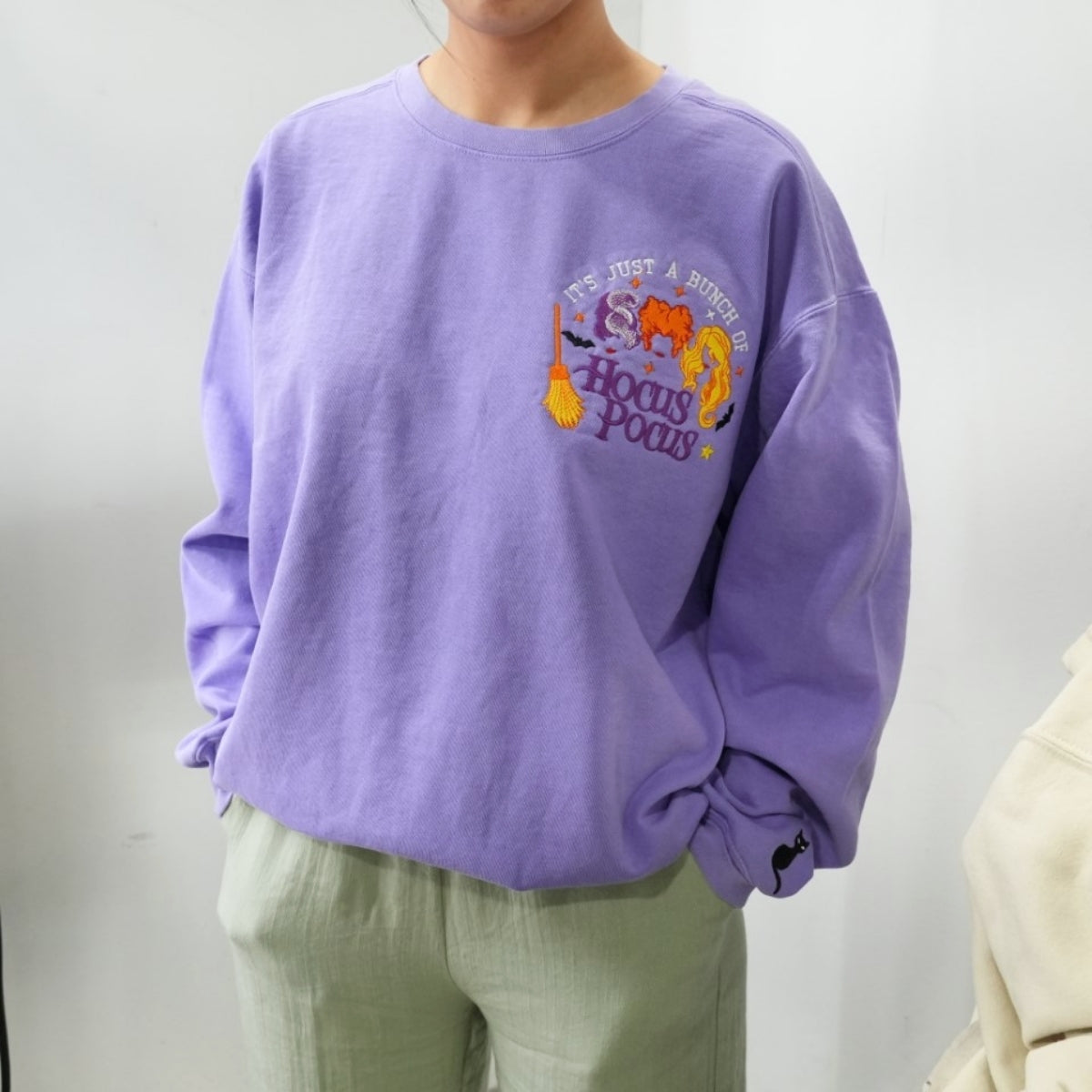 Individuell bestickte Engel- und Dämonenkatze-Kapuzenpullover für Paare