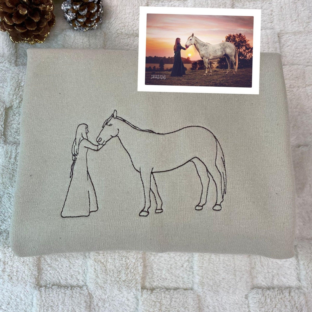 Individuell bestickte Engel- und Dämonenkatze-Kapuzenpullover für Paare