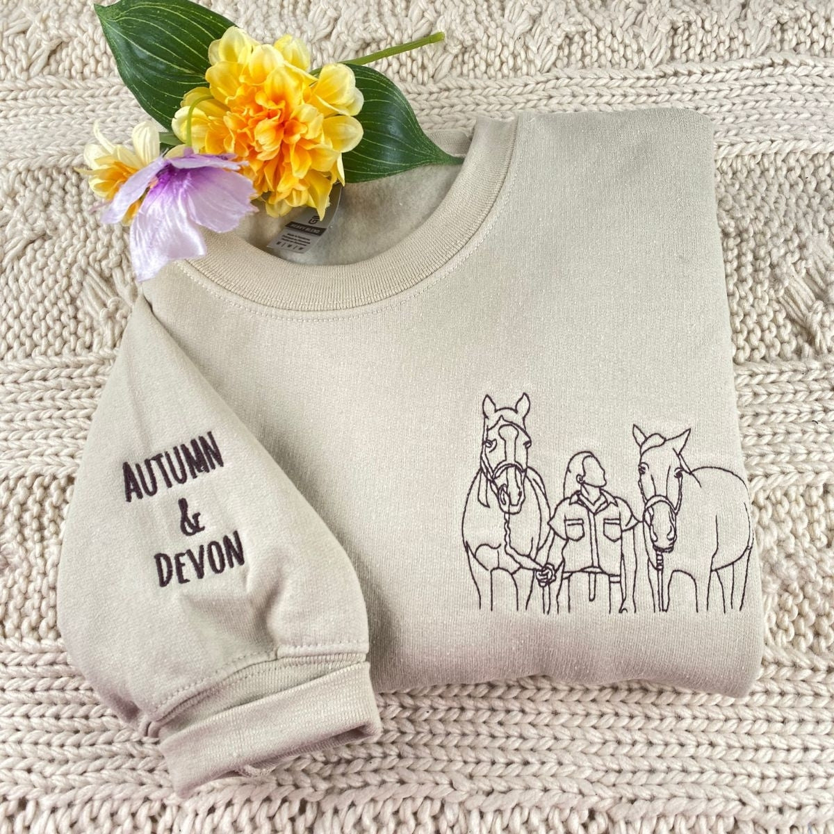 Individuell bestickte Engel- und Dämonenkatze-Kapuzenpullover für Paare