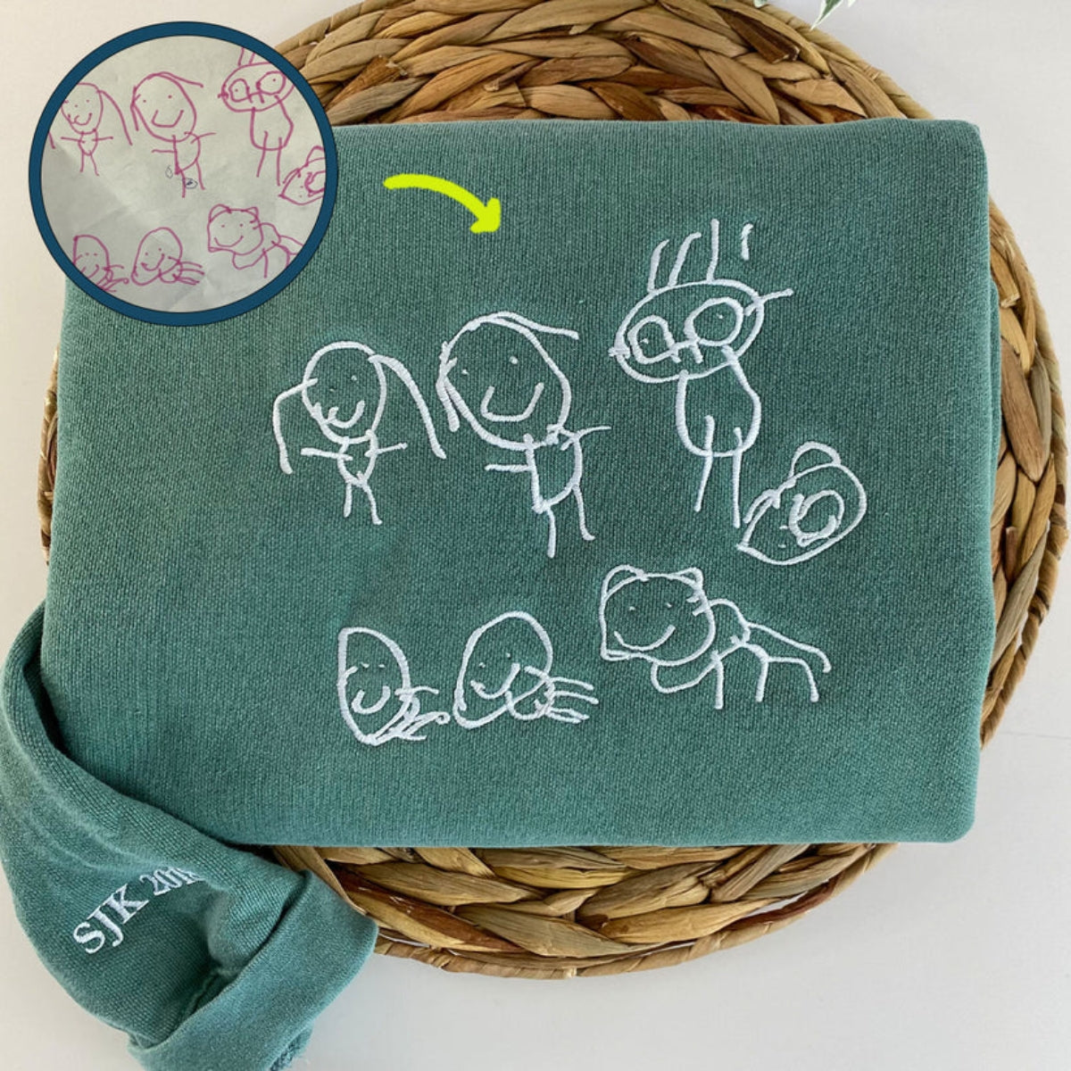 Individuell bestickte Engel- und Dämonenkatze-Kapuzenpullover für Paare