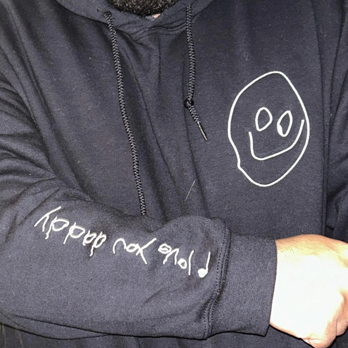 Individuell bestickte Engel- und Dämonenkatze-Kapuzenpullover für Paare