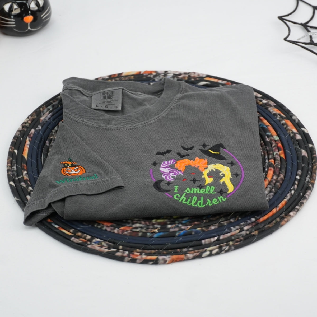 Individuell bestickte Engel- und Dämonenkatze-Kapuzenpullover für Paare
