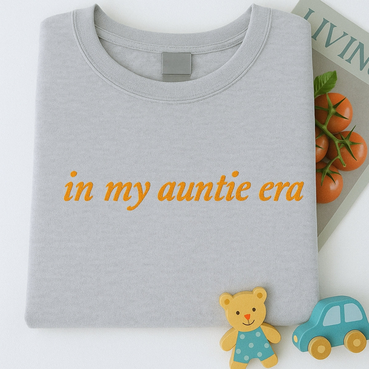 In My Auntie Era Hoodies - Aunt Lifestyle Embroidered Sweatshirts - New Aunt Gift