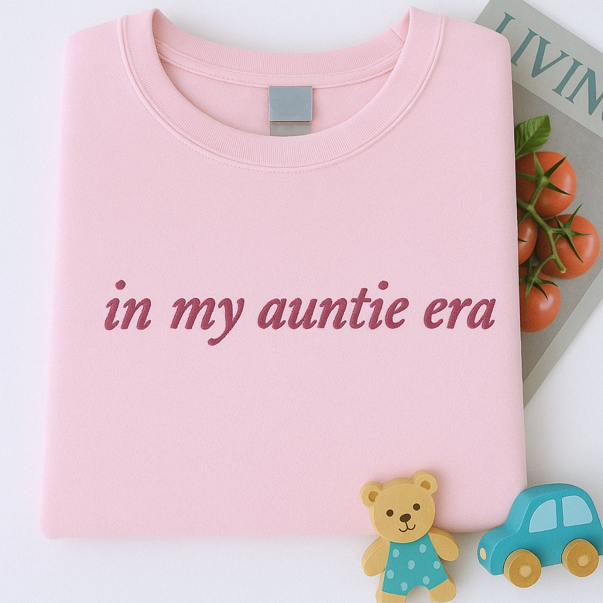 In My Auntie Era Hoodies - Aunt Lifestyle Embroidered Sweatshirts - New Aunt Gift