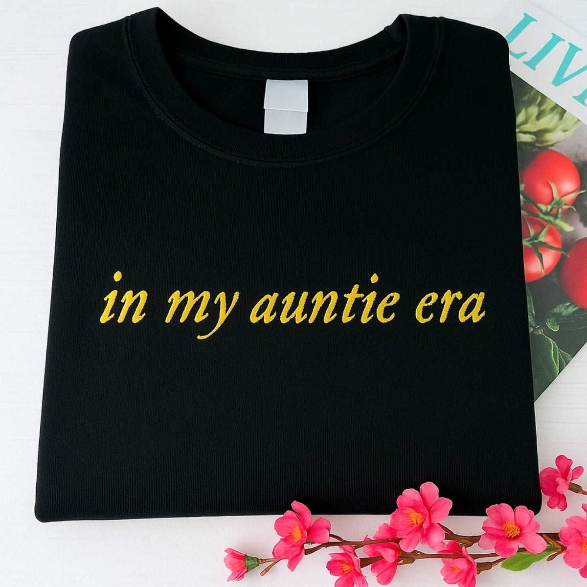 In My Auntie Era Hoodies - Aunt Lifestyle Embroidered Sweatshirts - New Aunt Gift