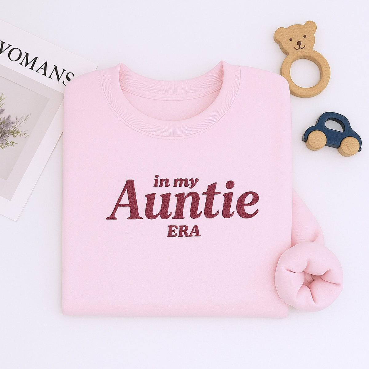 In My Auntie Era Hoodies - Bold Statement Embroidered Sweatshirts - Proud Aunt Gift