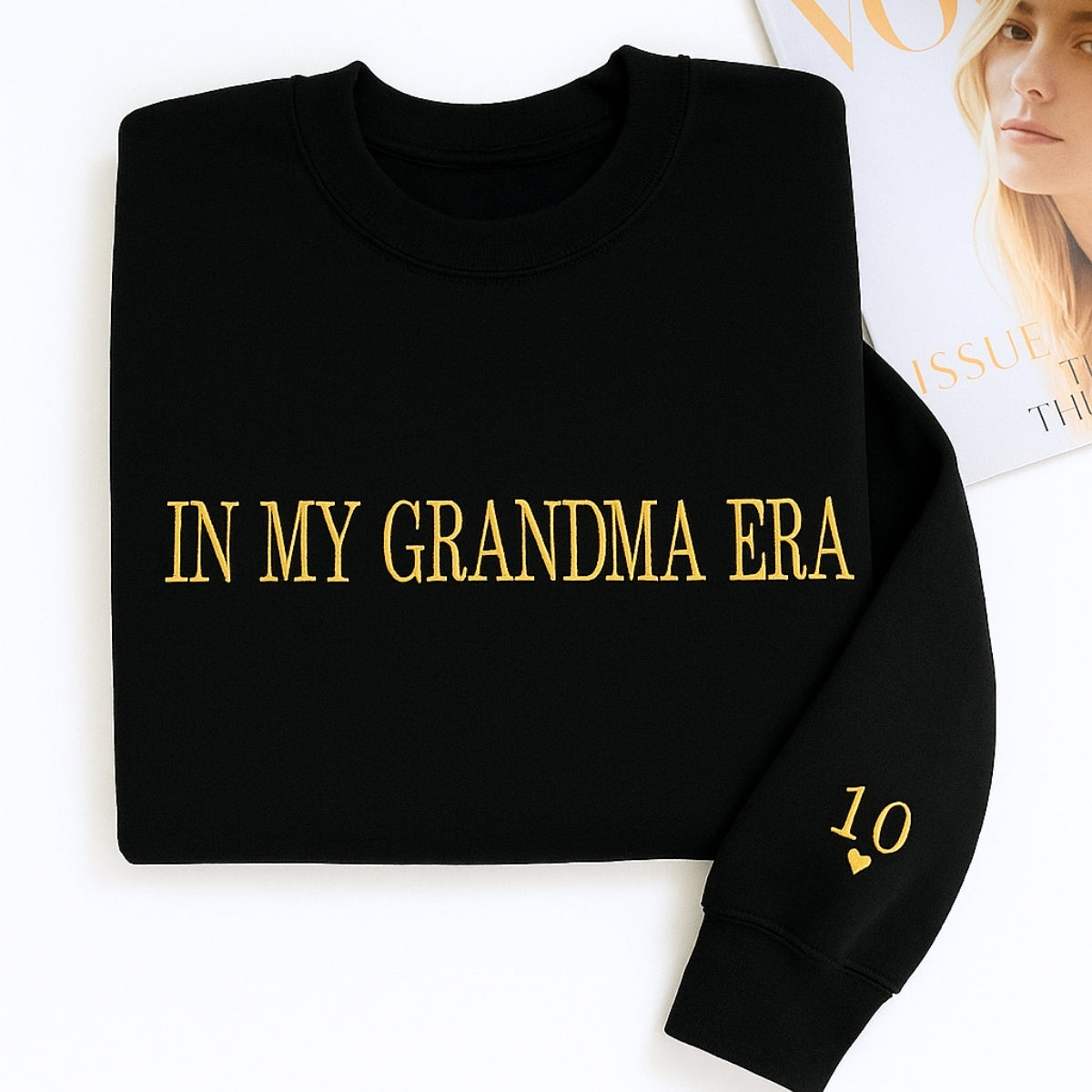 In My Grandma Era Hoodies - Lifestyle Trend Embroidered Sweatshirts - Cozy Era Gift
