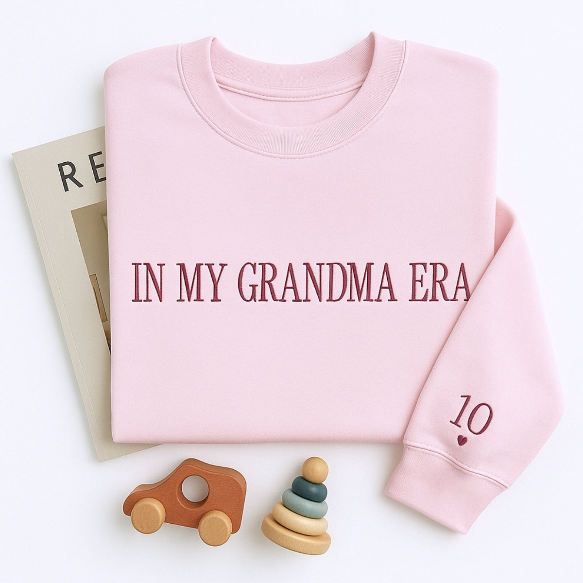 In My Grandma Era Hoodies - Lifestyle Trend Embroidered Sweatshirts - Cozy Era Gift
