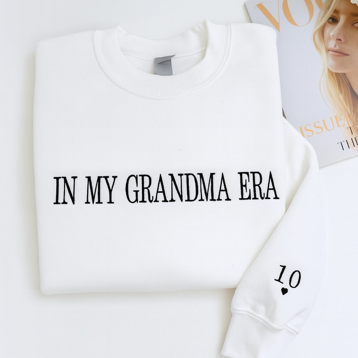 In My Grandma Era Hoodies - Lifestyle Trend Embroidered Sweatshirts - Cozy Era Gift