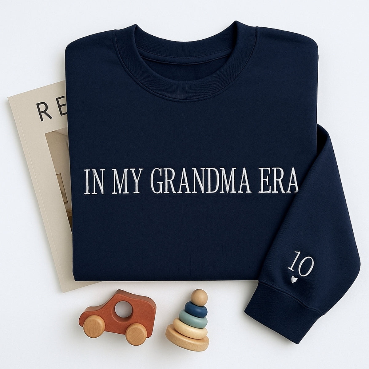 In My Grandma Era Hoodies - Lifestyle Trend Embroidered Sweatshirts - Cozy Era Gift