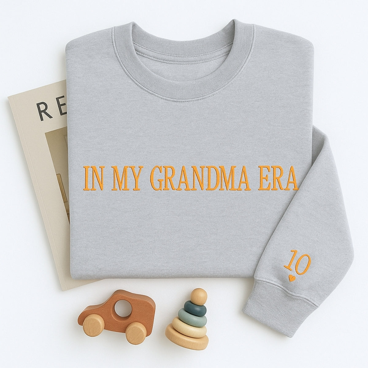 In My Grandma Era Hoodies - Lifestyle Trend Embroidered Sweatshirts - Cozy Era Gift