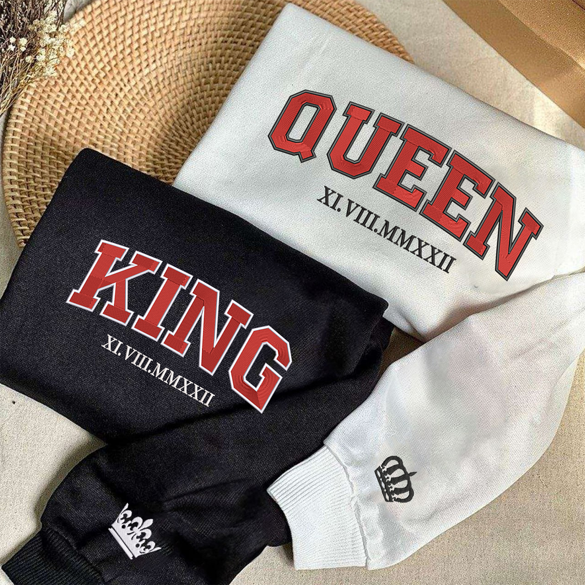 King queen hoodies