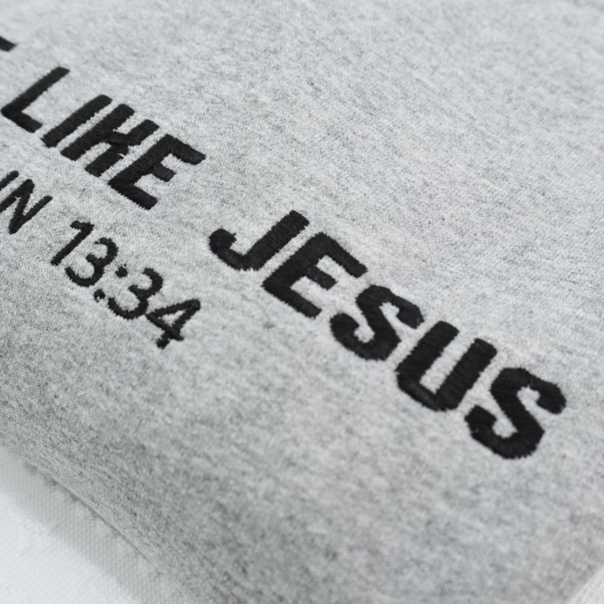 Love Like Jesus Sweatshirt - Faith Inspirational Embroidered Hoodie - Christian Gift