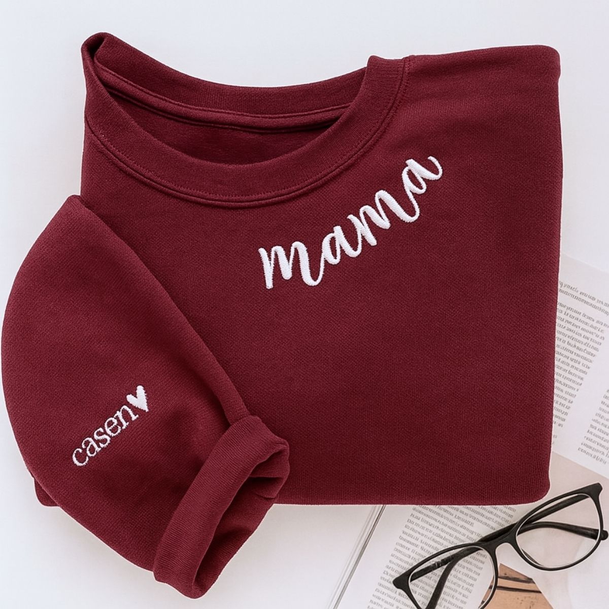 Individuell bestickte Engel- und Dämonenkatze-Kapuzenpullover für Paare