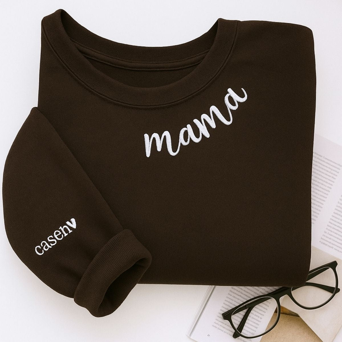 Individuell bestickte Engel- und Dämonenkatze-Kapuzenpullover für Paare