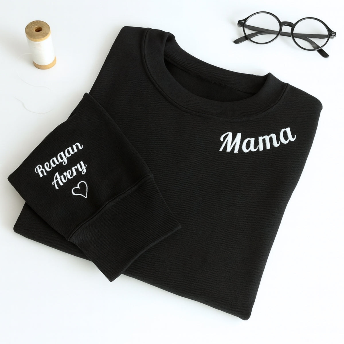 Individuell bestickte Engel- und Dämonenkatze-Kapuzenpullover für Paare