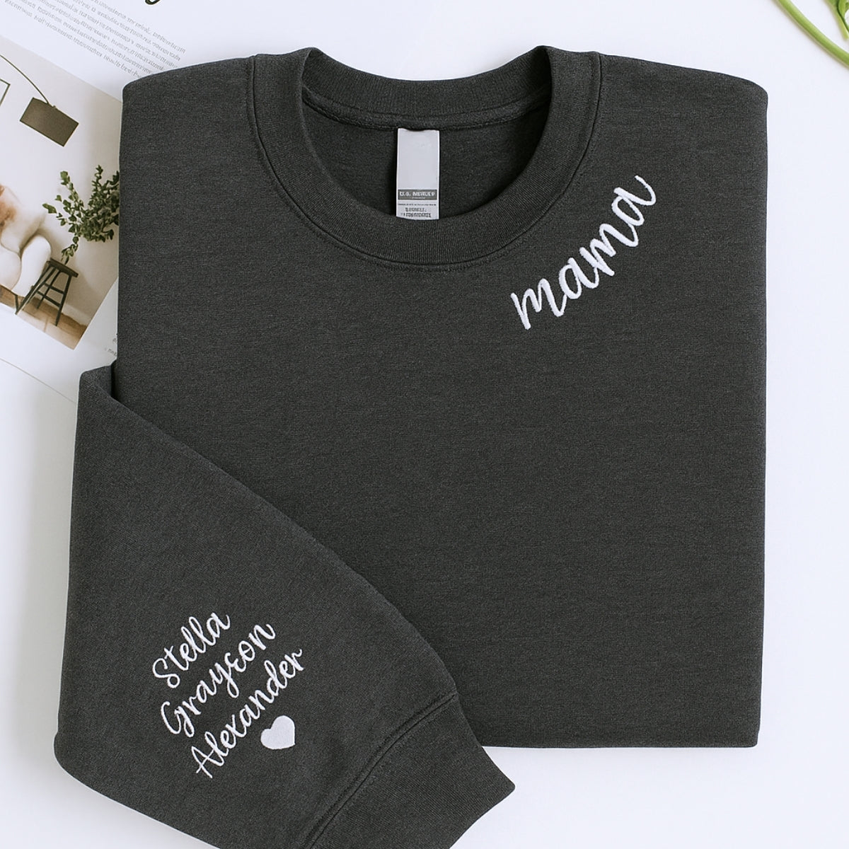 Individuell bestickte Engel- und Dämonenkatze-Kapuzenpullover für Paare