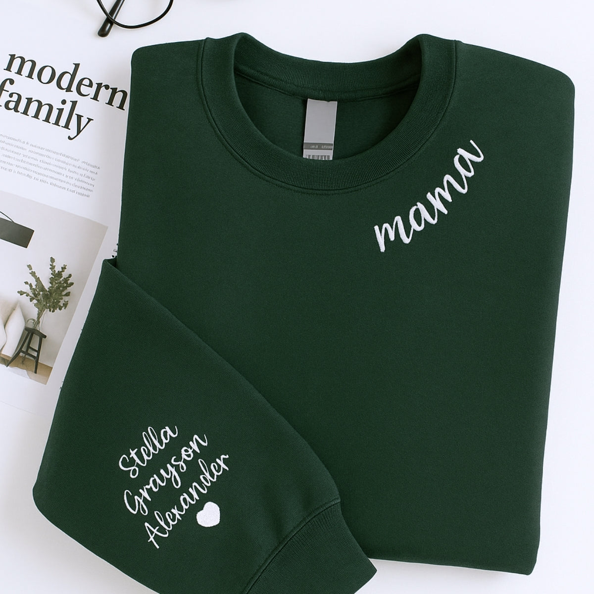 Individuell bestickte Engel- und Dämonenkatze-Kapuzenpullover für Paare