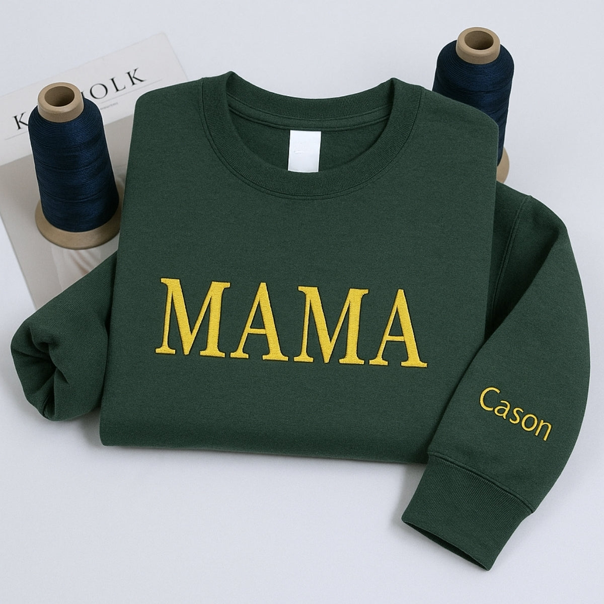 Individuell bestickte Engel- und Dämonenkatze-Kapuzenpullover für Paare