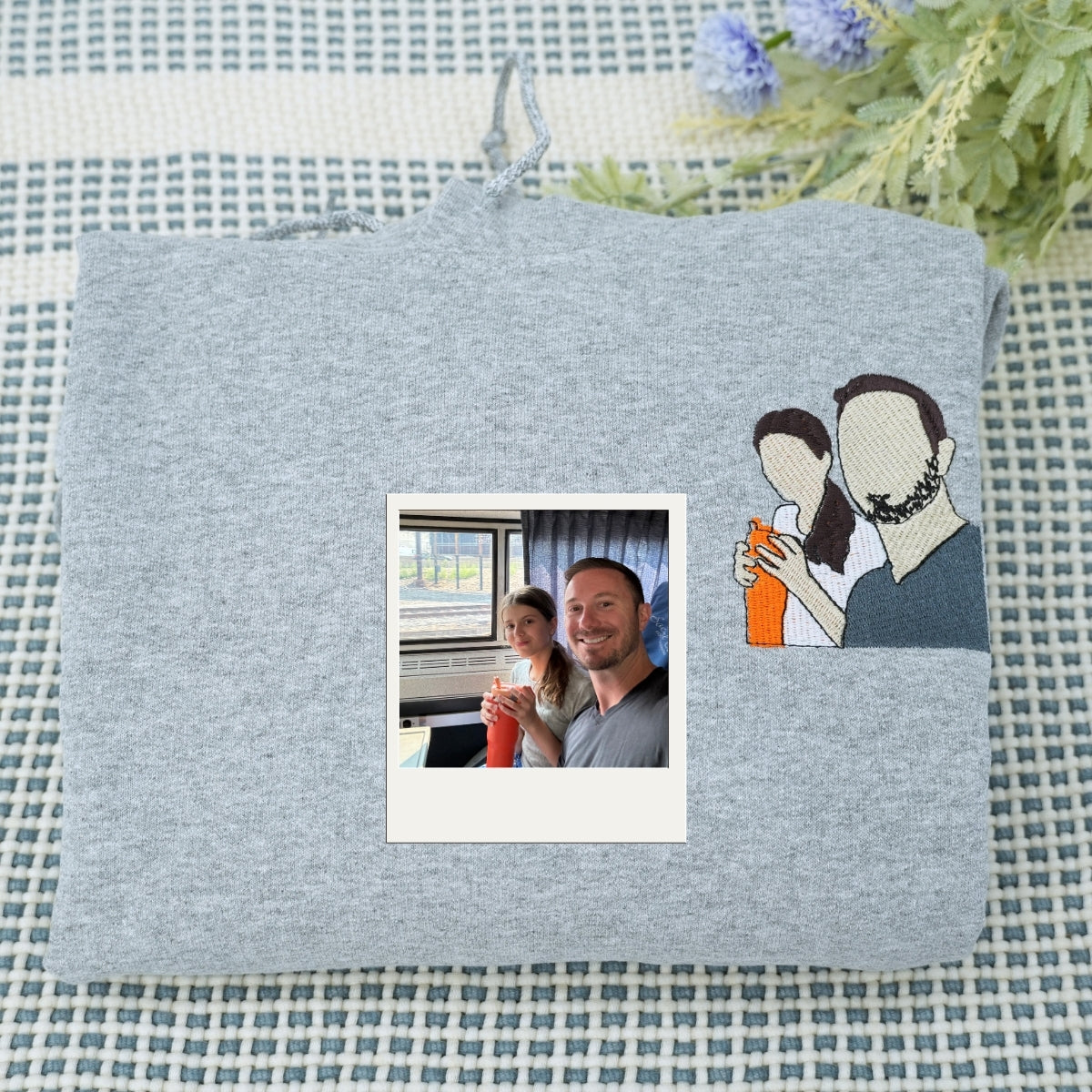 Individuell bestickte Engel- und Dämonenkatze-Kapuzenpullover für Paare