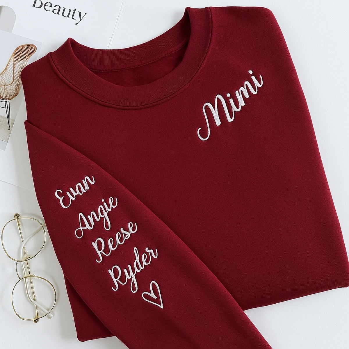 Individuell bestickte Engel- und Dämonenkatze-Kapuzenpullover für Paare