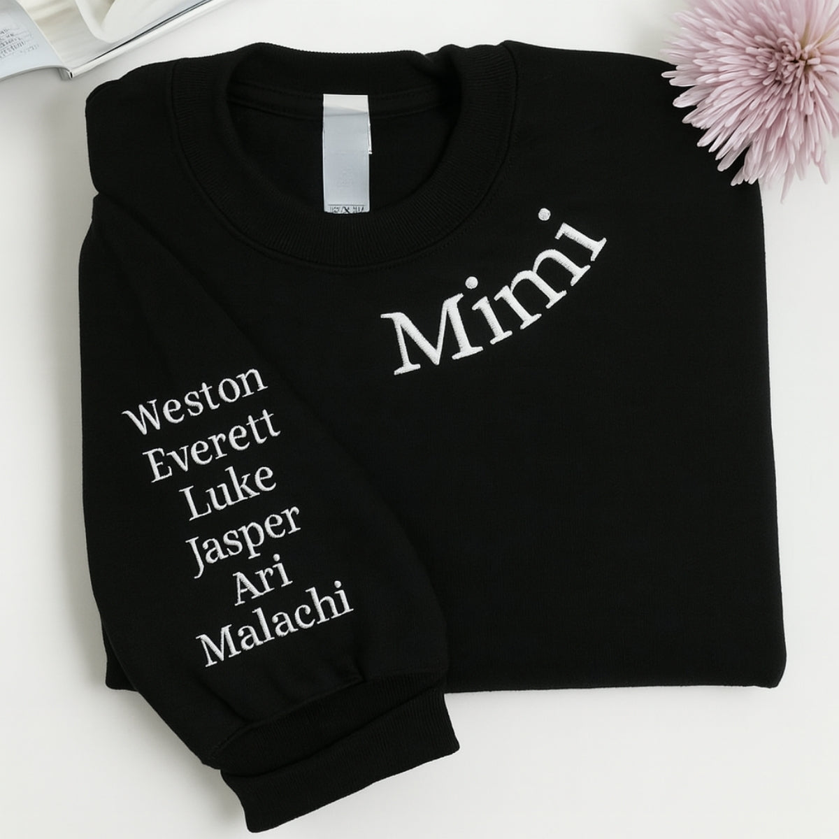 Individuell bestickte Engel- und Dämonenkatze-Kapuzenpullover für Paare