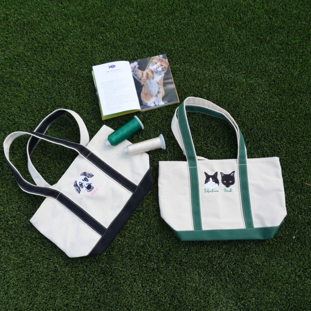 Individuell bestickte Engel- und Dämonenkatze-Kapuzenpullover für Paare