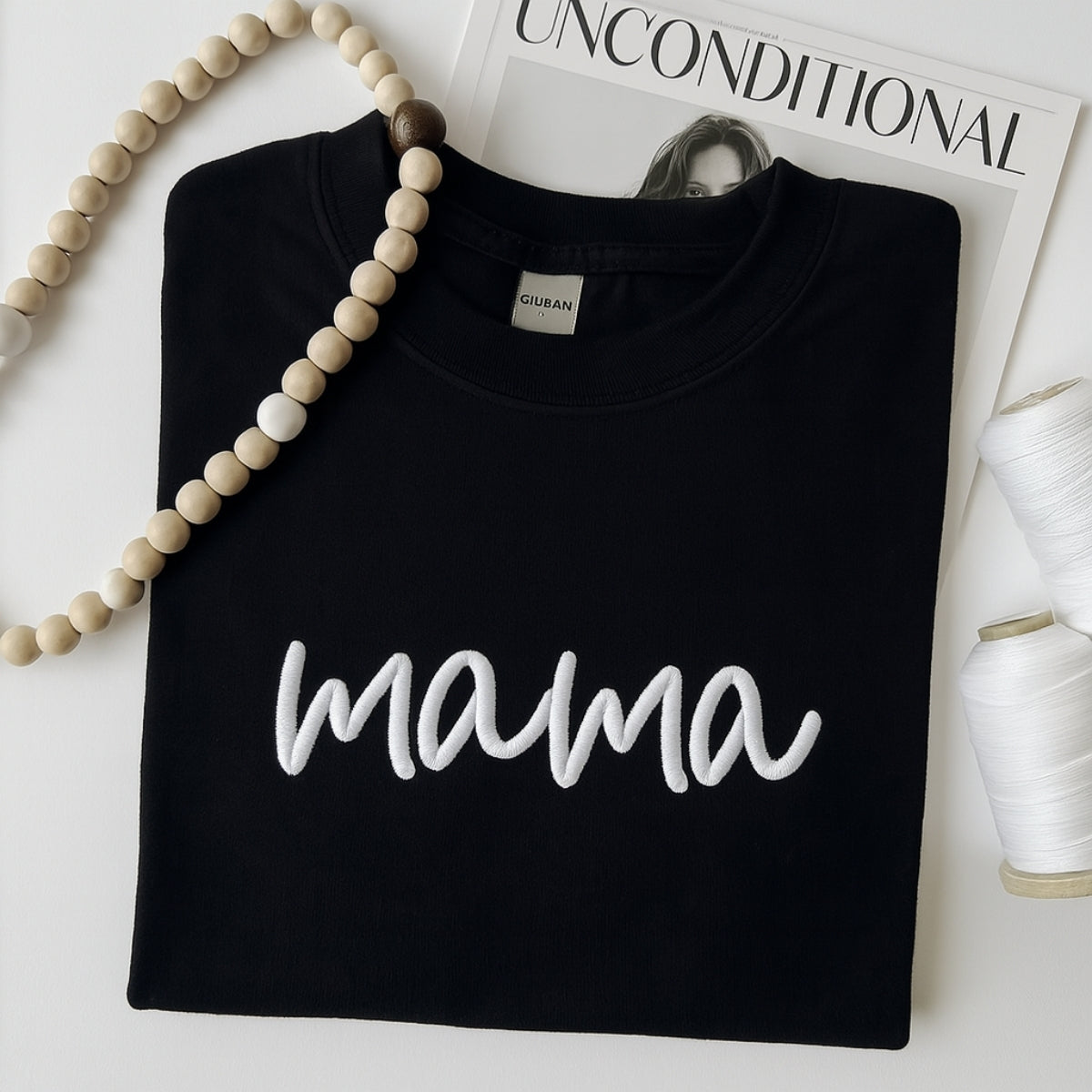 Mom Custom Sweatshirts - Mama Embroidered Hoodies - Perfect Mother's Day Gift