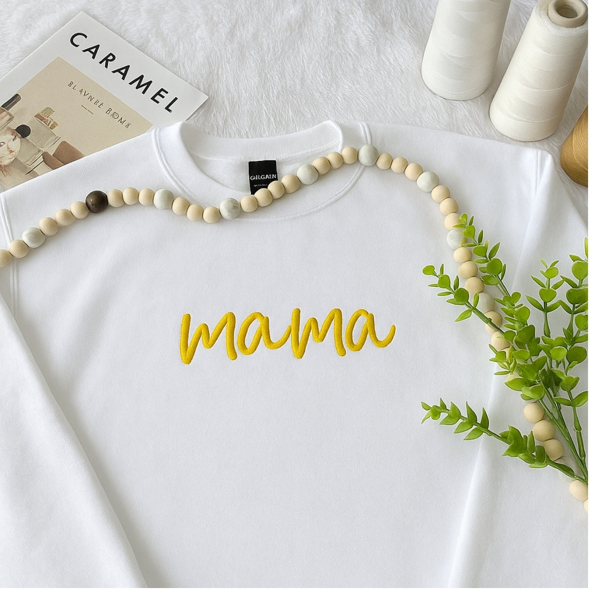 Mom Custom Sweatshirts - Mama Embroidered Hoodies - Perfect Mother's Day Gift