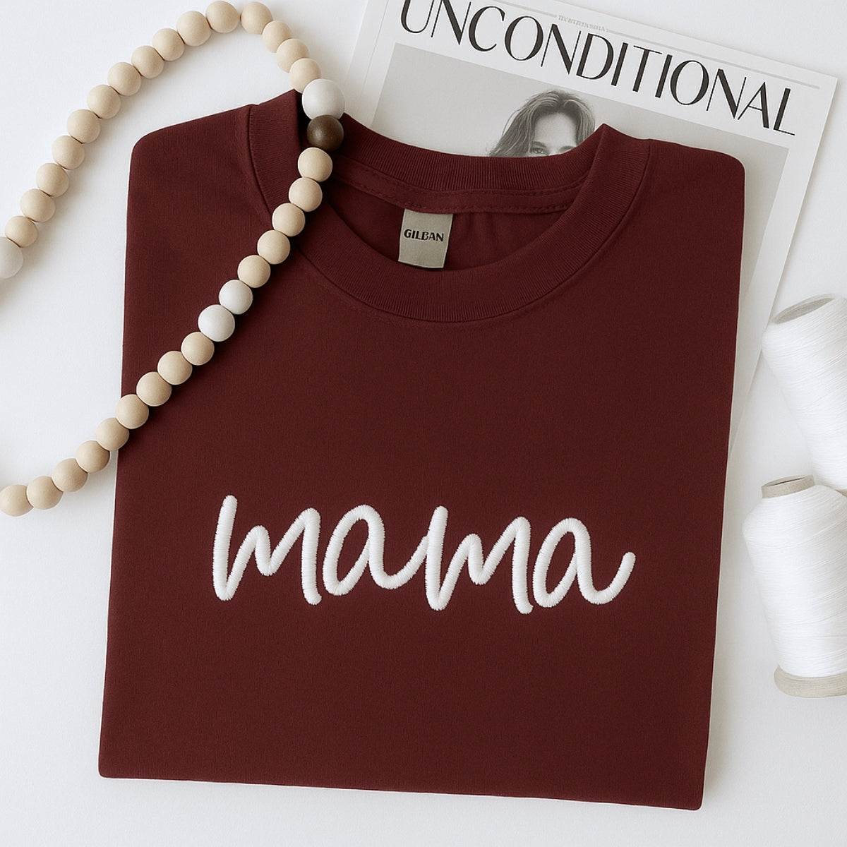 Mom Custom Sweatshirts - Mama Embroidered Hoodies - Perfect Mother's Day Gift