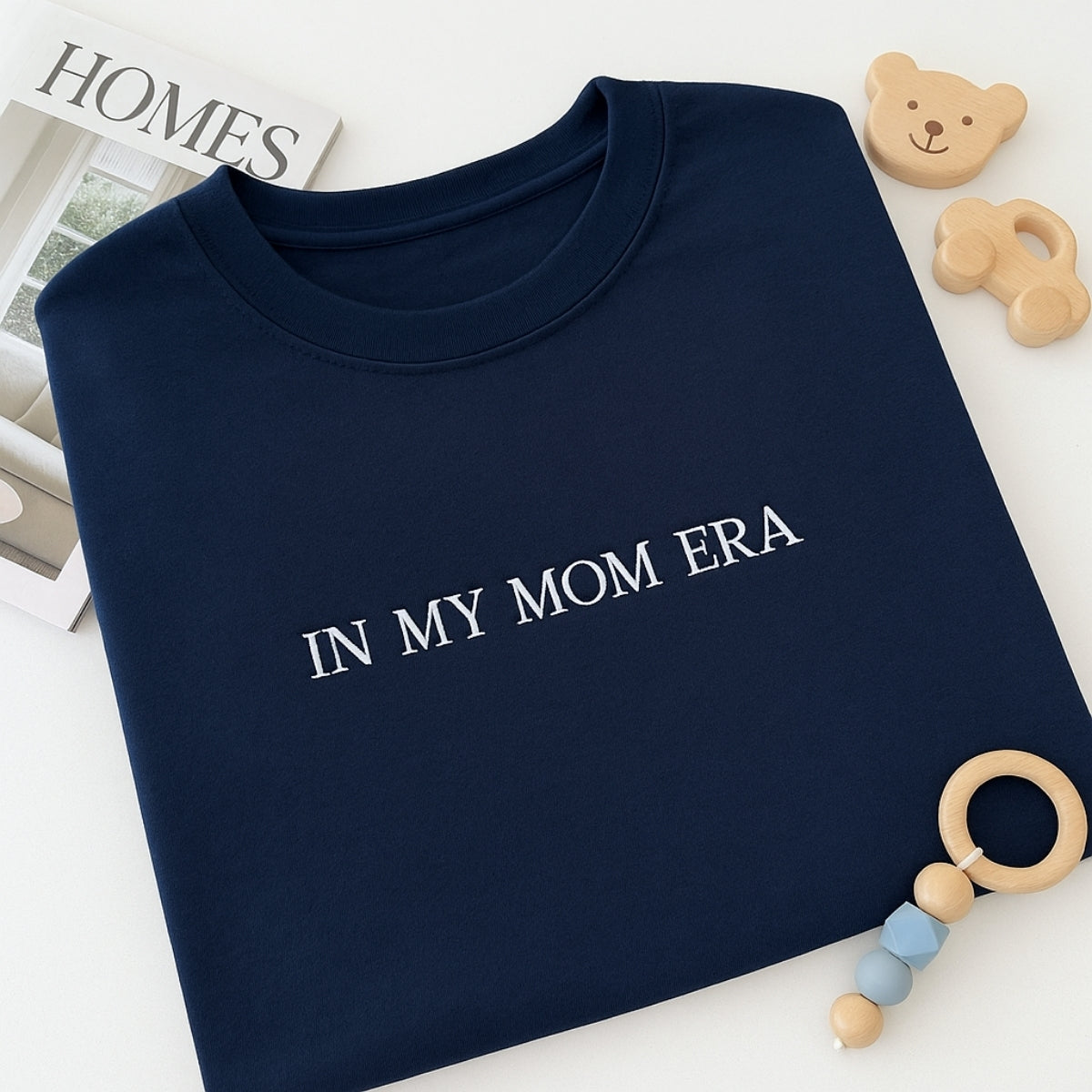 Mom Era Custom Sweater - In My Mom Era Embroidered Pullover - Trendy Mother's Day Gift
