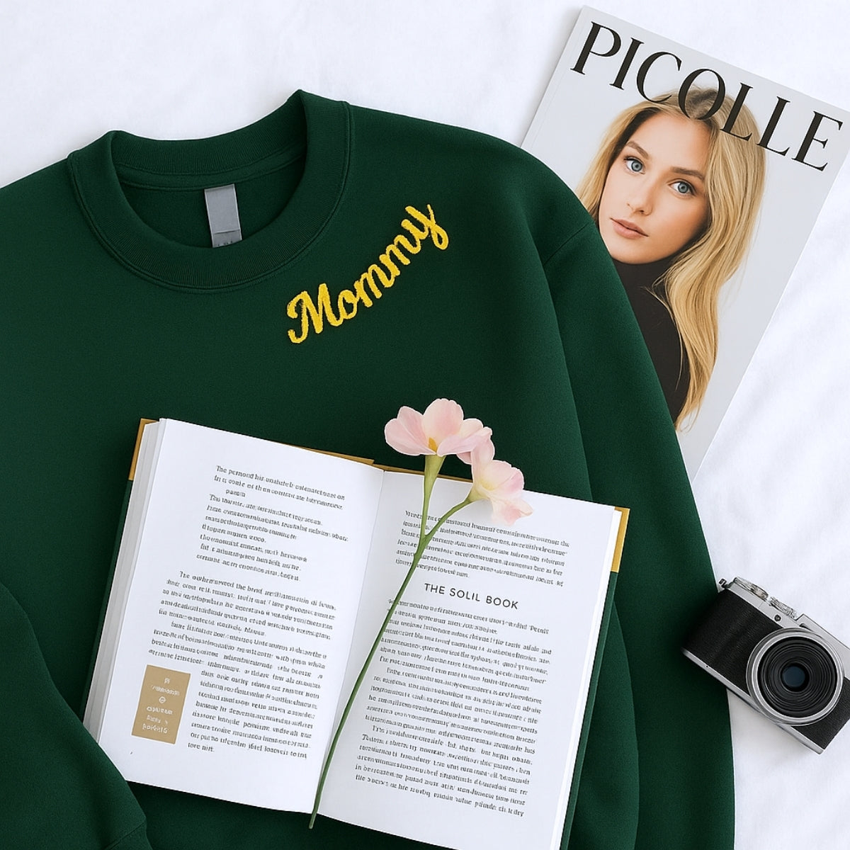 Individuell bestickte Engel- und Dämonenkatze-Kapuzenpullover für Paare