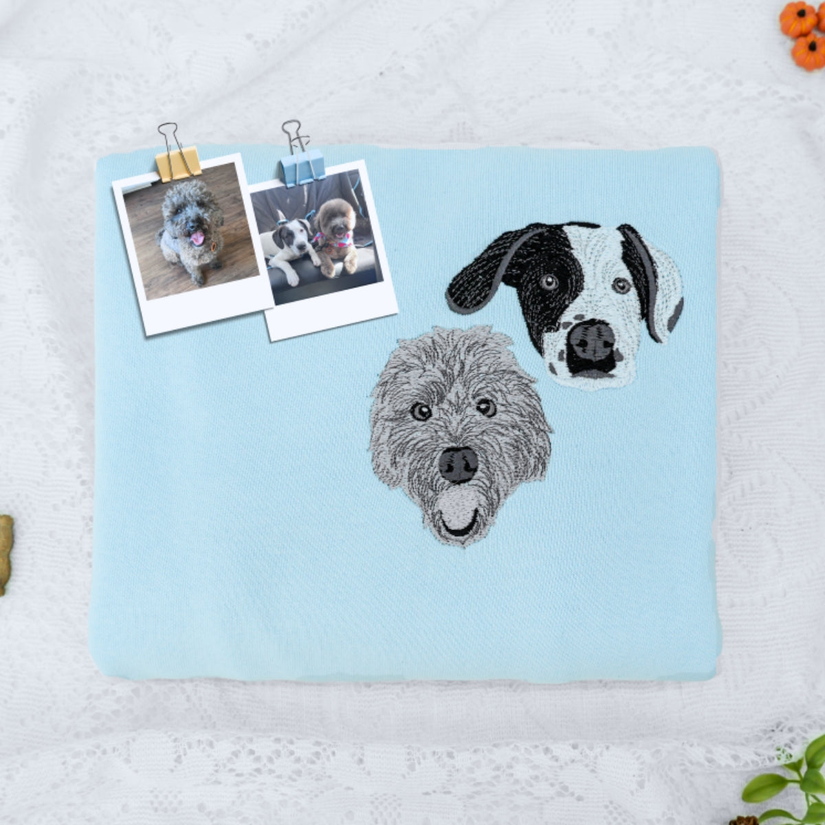 Individuell bestickte Engel- und Dämonenkatze-Kapuzenpullover für Paare