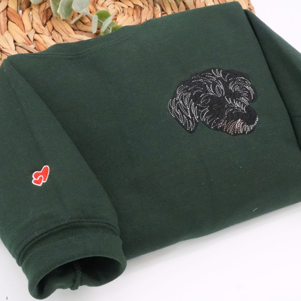 Individuell bestickte Engel- und Dämonenkatze-Kapuzenpullover für Paare