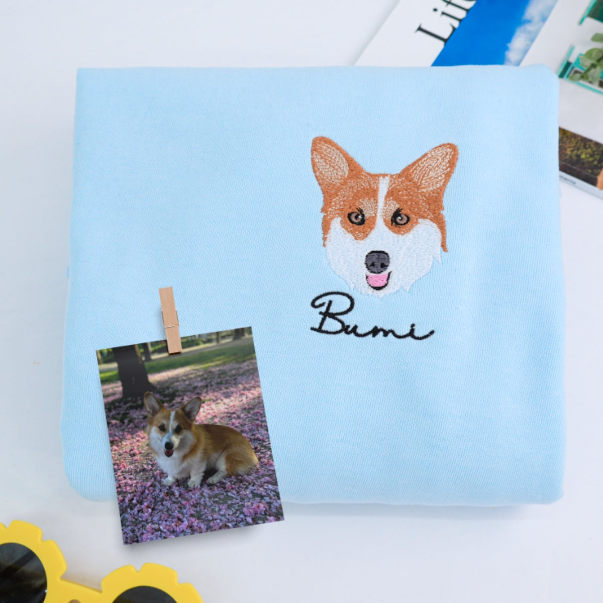 Individuell bestickte Engel- und Dämonenkatze-Kapuzenpullover für Paare