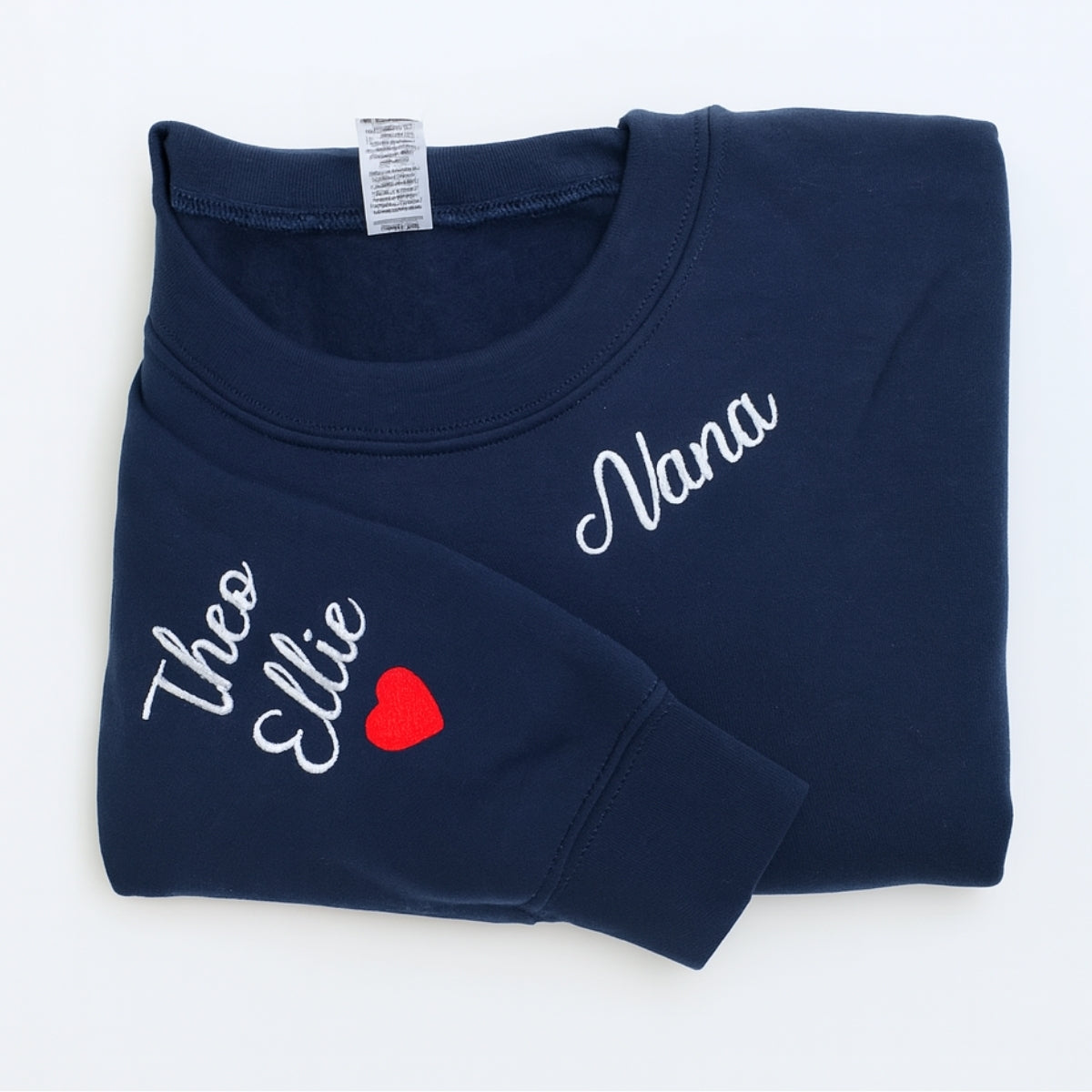 Nana Custom Hoodies - Grandchildren Names Embroidered Sweatshirts - Personalized Grandma Gift