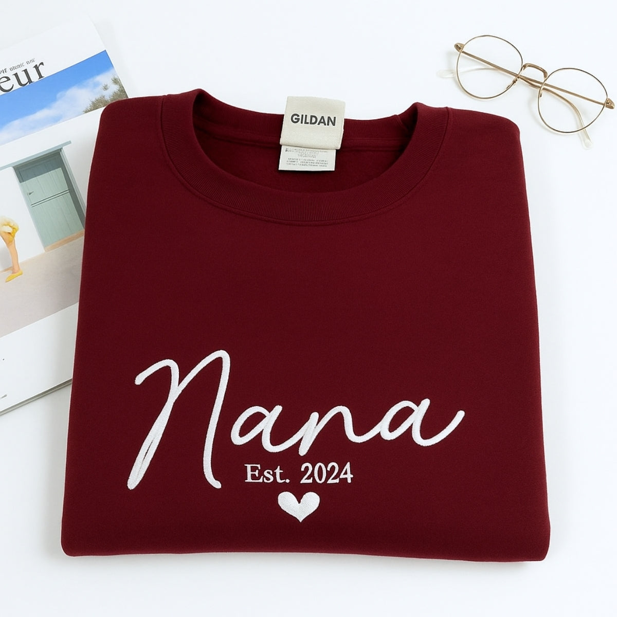 Individuell bestickte Engel- und Dämonenkatze-Kapuzenpullover für Paare