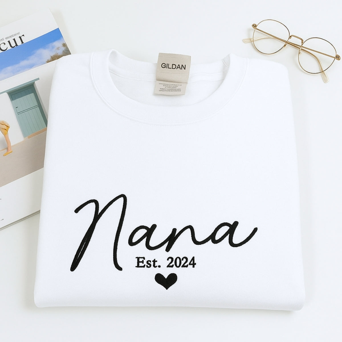 Individuell bestickte Engel- und Dämonenkatze-Kapuzenpullover für Paare