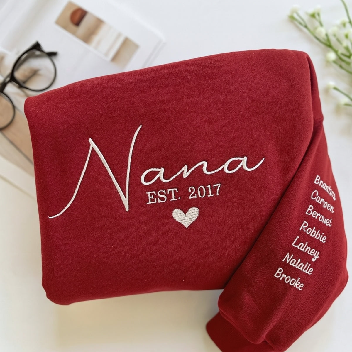 Individuell bestickte Engel- und Dämonenkatze-Kapuzenpullover für Paare