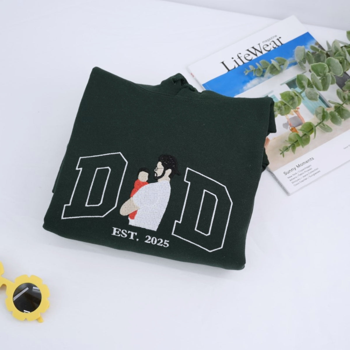 Individuell bestickte Engel- und Dämonenkatze-Kapuzenpullover für Paare