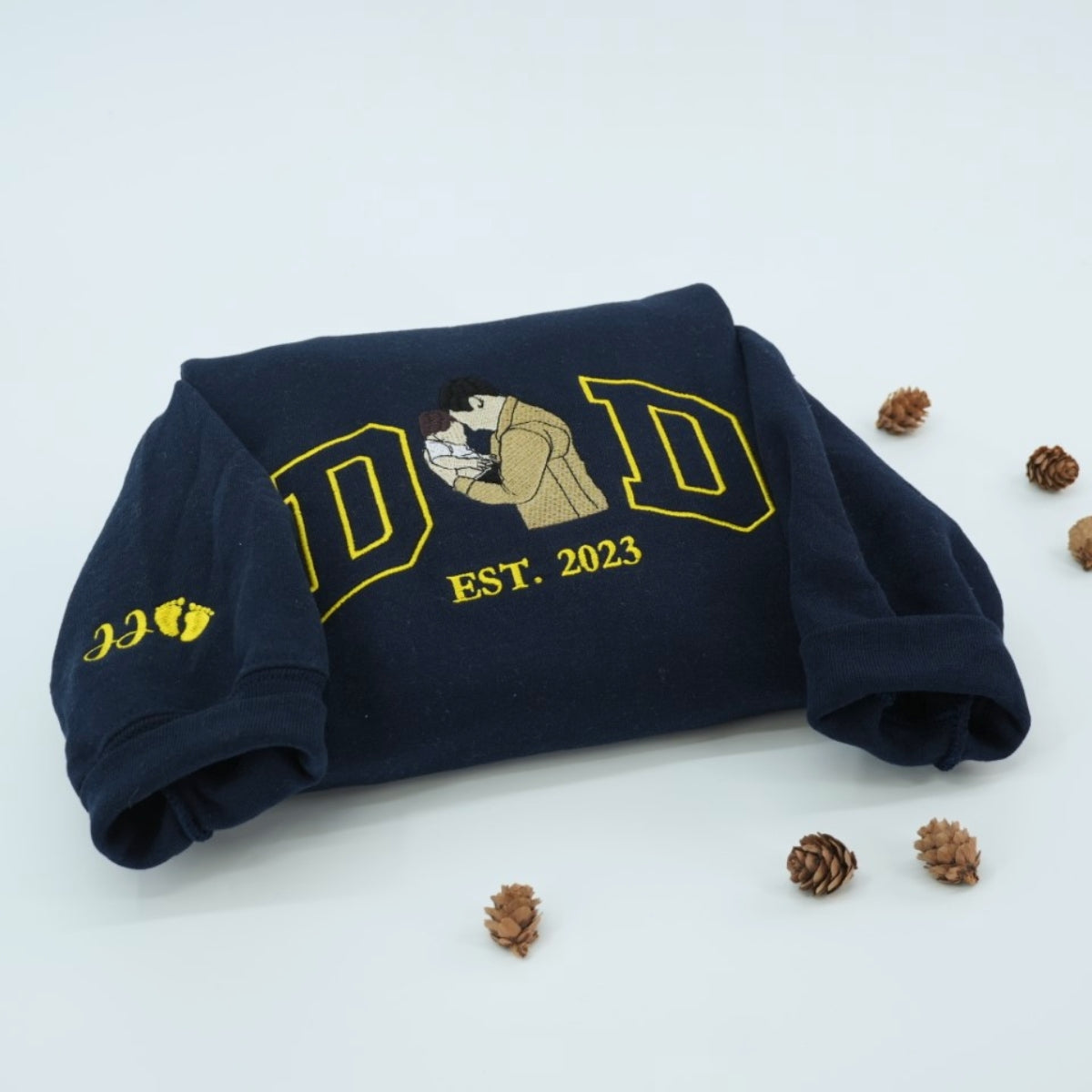 Individuell bestickte Engel- und Dämonenkatze-Kapuzenpullover für Paare